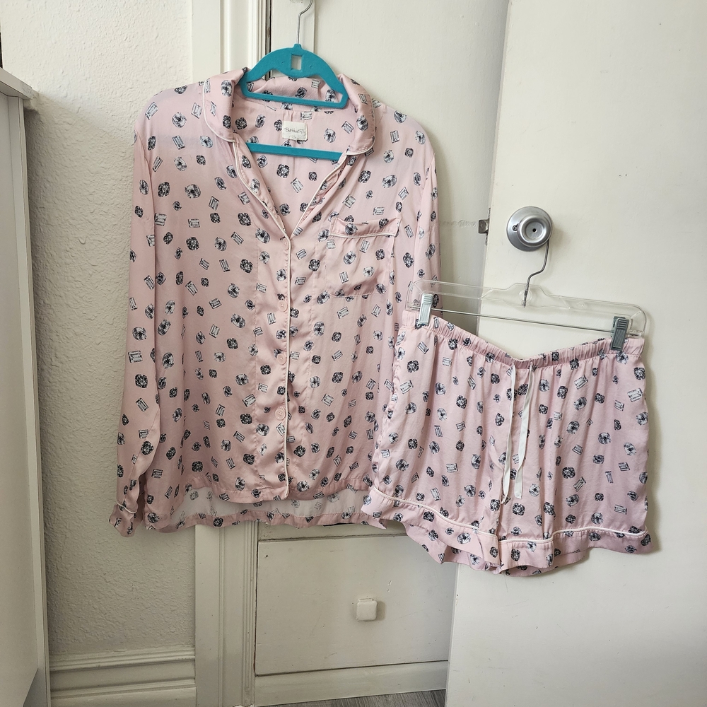BedHead Light Pink Patterned Women's Pajama Set